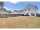 Backyard of home with grassy area and wooden fence at 155 Surfbird Rd, Summerville, SC 29486