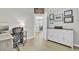 Home office with a desk, chair, and built in cabinet at 155 Surfbird Rd, Summerville, SC 29486