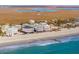 Aerial view of beach houses with oceanfront access at 1681 E Ashley Ave # A & B, Folly Beach, SC 29439