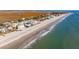 Aerial view of beach homes and marsh at 1681 E Ashley Ave # A & B, Folly Beach, SC 29439