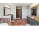 Double vanity bathroom with walk-in shower at 1681 E Ashley Ave # A & B, Folly Beach, SC 29439