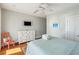 Bedroom with white dresser, and ocean view at 1681 E Ashley Ave # A & B, Folly Beach, SC 29439