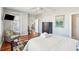 Bedroom with access to another room and ocean view at 1681 E Ashley Ave # A & B, Folly Beach, SC 29439