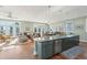 Open kitchen boasting granite countertops, stainless steel appliances, and an island at 1681 E Ashley Ave # A & B, Folly Beach, SC 29439
