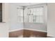 Dining room with hardwood floors and a chandelier at 1762 Bee Balm Rd, Johns Island, SC 29455