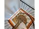 View from above of spiral staircase leading down to lower level at 209 Palmetto Blvd, Edisto Beach, SC 29438