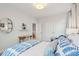 Bright bedroom with a comfy bed, built-in shelves, and a convenient workspace at 2186 Midden Dr, Mount Pleasant, SC 29466