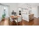 Kitchen and dining area with hardwood floors and breakfast bar at 2186 Midden Dr, Mount Pleasant, SC 29466