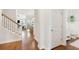 Bright and spacious entryway with hardwood floors and staircase at 2186 Midden Dr, Mount Pleasant, SC 29466
