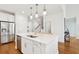 Modern kitchen with white cabinets, island and stainless steel appliances at 2186 Midden Dr, Mount Pleasant, SC 29466