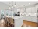 Modern kitchen with white cabinets, quartz countertops and stainless steel appliances at 2186 Midden Dr, Mount Pleasant, SC 29466