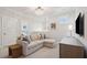 Spacious loft sitting area with sectional sofa and large TV at 2186 Midden Dr, Mount Pleasant, SC 29466