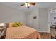 Bedroom with a full-size bed and starfish bedding at 2345 Tall Sail Dr # C, Charleston, SC 29414