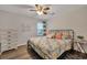 Bright bedroom with a king-size bed and coastal decor at 2345 Tall Sail Dr # C, Charleston, SC 29414