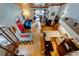 Open floor plan with kitchen island and living area at 251 Driftwood Ln # 251, Edisto Island, SC 29438
