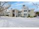 Snow covered exterior of modern condo building with light-colored siding at 267 Alexandra # 6, Mount Pleasant, SC 29464