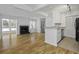 Open concept living room, kitchen, and dining area with hardwood floors at 267 Alexandra # 6, Mount Pleasant, SC 29464