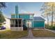 Home's backyard with fire pit and patio at 3100 Sonja Way, Mount Pleasant, SC 29466