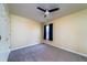 Simple bedroom with neutral walls, ceiling fan, and carpet flooring at 3100 Sonja Way, Mount Pleasant, SC 29466