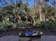 Fire pit on brick patio nestled in wooded area at 3100 Sonja Way, Mount Pleasant, SC 29466