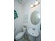 Clean half bathroom with pedestal sink and toilet at 3157 Timberline Dr, Johns Island, SC 29455