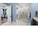 Clean bathroom with a large walk-in shower and modern fixtures at 374 Trailmore Ln, Summerville, SC 29486