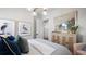 Comfortable bedroom with a neutral color palette and large artwork at 374 Trailmore Ln, Summerville, SC 29486