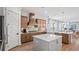 Gourmet kitchen featuring an island, stainless steel appliances, and ample counter space at 374 Trailmore Ln, Summerville, SC 29486