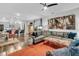 Spacious living room featuring a comfortable sectional sofa and stylish decor at 3765 Sawmill Ct, Mount Pleasant, SC 29429