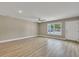 Spacious living room with light walls and wood-look floors at 517 Travelers Blvd, Summerville, SC 29485
