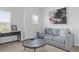 Cozy living room with gray sofa and round coffee table at 534 Mclernon Trace, Johns Island, SC 29455