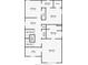 Second floor plan with two bedrooms and two bathrooms at 109 Red Leaf Blvd, Moncks Corner, SC 29461