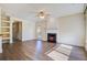 Living room with fireplace and hardwood floors at 109 Red Leaf Blvd, Moncks Corner, SC 29461