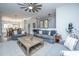 Open living space with gray sofas and a wooden coffee table at 113 Claret Cup Way, Charleston, SC 29414