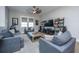 Spacious living room with comfortable seating and a large TV at 113 Claret Cup Way, Charleston, SC 29414