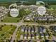 Aerial view highlighting the proximity to local schools; Sandy Hill Elementary and Rollings Middle School of the Arts at 117 Wonder Sol Way, Summerville, SC 29485