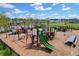 Community playground with playset, picnic tables and fence at 117 Wonder Sol Way, Summerville, SC 29485
