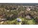 Aerial view of the house showing its setting in a wooded neighborhood at 1421 Brownswood Rd, Johns Island, SC 29455