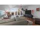 Comfortable bonus room with leather sectional sofa and scenic views at 1563 Headquarters Plantation Dr, Johns Island, SC 29455