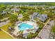 Community overview showcasing pool, clubhouse, and homes at 1646 Red Tide Rd, Mount Pleasant, SC 29466