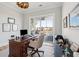 Home office with a view of the backyard and a pond at 1646 Red Tide Rd, Mount Pleasant, SC 29466