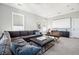 Media room with large sectional sofa and projector at 1646 Red Tide Rd, Mount Pleasant, SC 29466