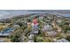 Aerial view showcasing home's location near the water at 209 Charleston Blvd, Isle of Palms, SC 29451