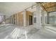 Unfinished basement with concrete floor and wooden stairs at 209 Charleston Blvd, Isle of Palms, SC 29451