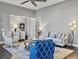 Spacious living room with hardwood floors, comfortable seating, and open concept design at 3002 Cross Vine Ln, Summerville, SC 29483