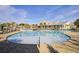 Community pool with lap lanes and a relaxing area at 3002 Cross Vine Ln, Summerville, SC 29483