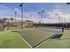 Well-lit tennis and pickleball courts at 3002 Cross Vine Ln, Summerville, SC 29483