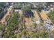 Aerial view showing property's location near other houses and trees at 3041 Nye View Cir, Mount Pleasant, SC 29466