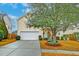 House front yard with landscaping and driveway at 3312 Middlesboro Ave, Summerville, SC 29485
