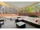 Relaxing backyard patio with sectional sofa and shade sail at 344 Slow Mill Dr, Goose Creek, SC 29445